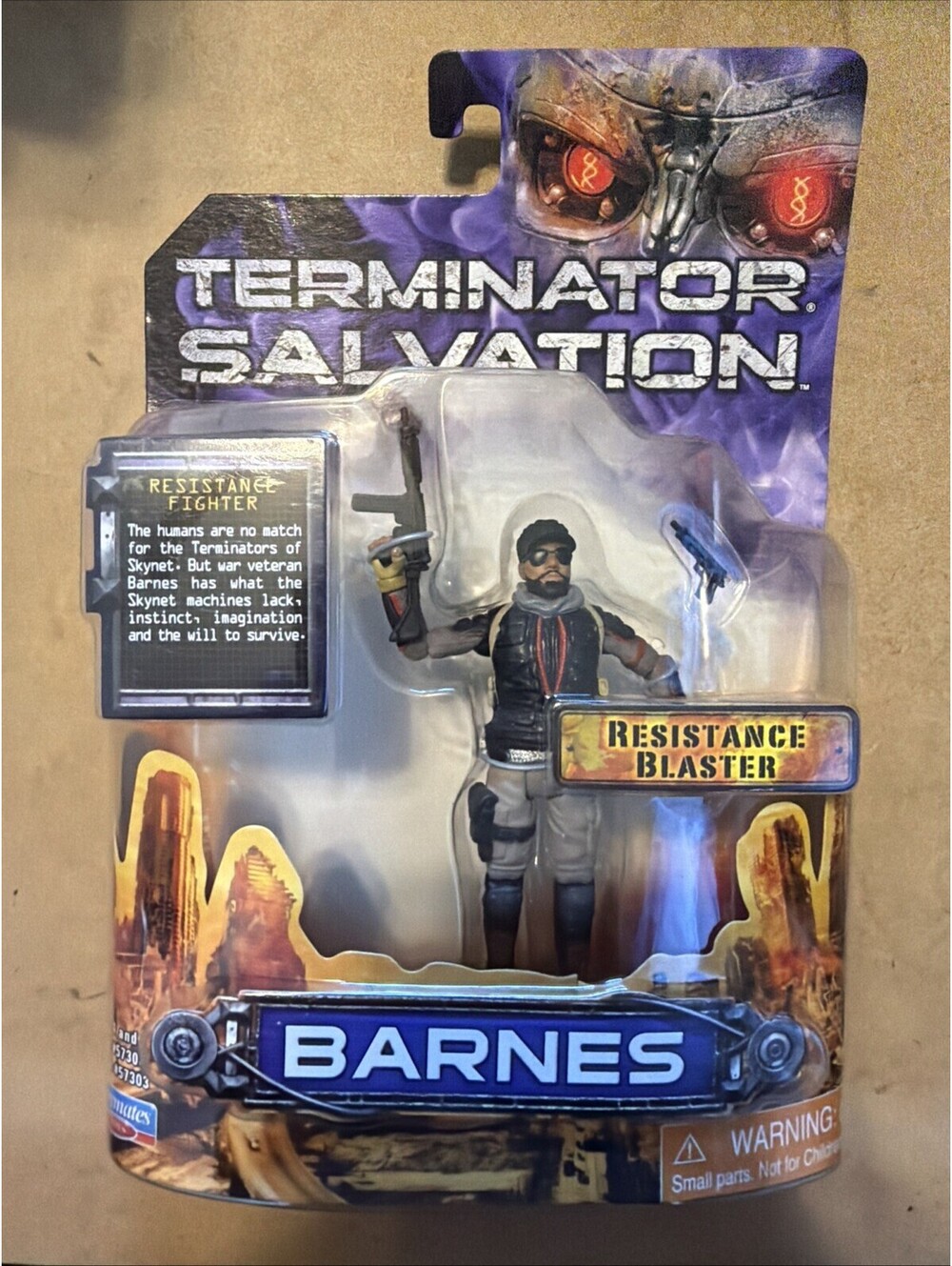 Terminator Salvation Barnes Action Figure With Resistance Blaster Playmates 2009